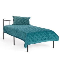 Односпальная кровать ROWENTA (mod. 9177) металл, 90*200 см (Single bed), Black (черный)