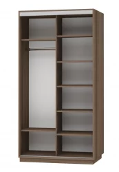 Шкаф-купе двухдверный Экспресс Дуо Экспенс 1200х2200h Ясень шимо тёмный