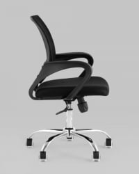 Кресло офисное TopChairs Simple New черный спинка сетка