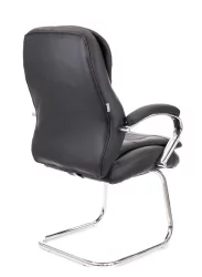 Кресло для посетителей Everprof Valencia CF Экокожа Черный
