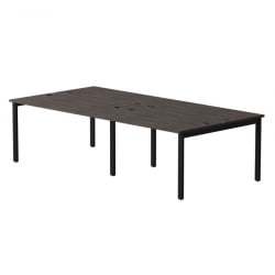 Бенч-система на 4 места на металлокаркасе, опоры 90 гр Everprof EVO 254S120 Дуб Пасадена Черный