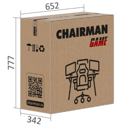 Кресло геймерское CHAIRMAN GAME 26 NEW Черный-голубой