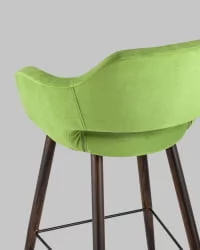 Стул барный Саймон Б велюр Травяной