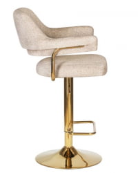 Стул барный DOBRIN CHARLY GOLD (бежевый твид (LEO26)) 2 шт