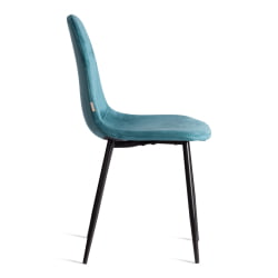 Стул BREEZE (mod. JSC-58) Велюр/металл , 44 х 53 х 86 см, light blue (светло-синий) HLR60 / черный