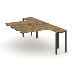 Рабочая станция-приставка к опорным тумбам CONCEPT CN.DSAPR-001 Сандал Янтарный Антрацит