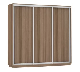 Шкаф-купе трехдверный Экспресс Трио Элемент 2400х2200h Ясень шимо тёмный