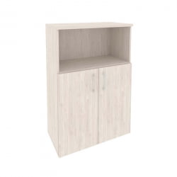 Шкаф средний широкий (2 низких фасада ЛДСП) ОНИКС О.СТ-2.1 Денвер Светлый / ONIX O.ST-2.1