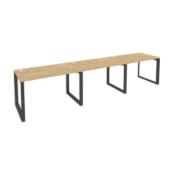 Рабочая станция на О-образном м/к ОНИКС О.МО-РС-3.2.7 Тиквуд Светлый/Антрацит / ONIX O.MO-RS-3.2.7