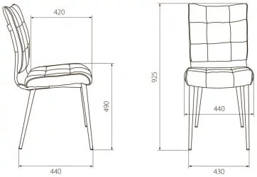 Стул для кухни Бюрократ KF-4 Песочный Light 21