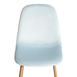 Кухонный стул BREEZE (mod. 4724) Велюр/металл , 44 х 53 х 87 см, Aquamarine (аквамарин) HLR16 / натуральный