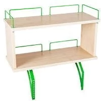 Полка задняя двухъярусная Полка_зз 1/600 (Полка_зз 7/600) Яблоня Зеленый / Polka_zz (Polka_zz