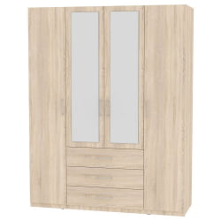 Шкаф распашный R-230х180х45-3-M(ДСС)