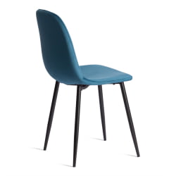 Кухонный стул BREEZE (mod. 4724) Велюр/металл , 44 х 53 х 87 см, Dark turquoise (темно-бирюзовый) HLR62 / черный