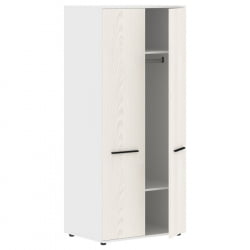 Гардероб EDIS ECWS 85 Ясень Траун Черный Белый