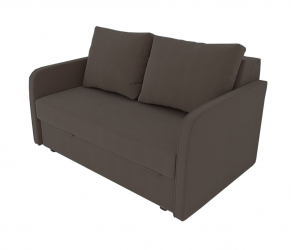 Диван Лоджия Велюр (Berhouse) Цвет фасада: Коричневый Велюто 23; Тип: Прямой; Материал фасада: Металл/Велюр