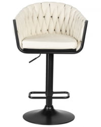 Стул барный ДОБРИН ЛЕОН (кремовая ткань (ЛАР 275-33)) 2 шт / DOBRIN LEON (LAR