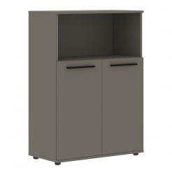 Шкаф с глухими малыми дверьми ЕДИС ЕМCС 85.3 Мокко Черный Мокко / EDIS EMCS