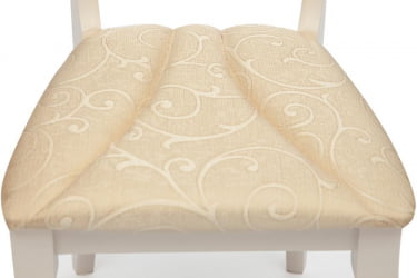 Стул Opera ( OP-SC ) дерево гевея, 45х53х97см, ivory white (слоновая кость 2-5), ткань бежевая (A168B)