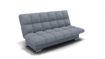 Диван Финка (ЗР) Цвет фасада: Серый; Тип: Прямой; Материал фасада: Металл/Велюр