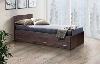 Кровать с ящиками на уголках №4 ЛДСП 900*1900 Клен