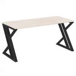 Стол рабочий LOFT VR.L-SRZ-4.7 Металл черный Денвер светлый