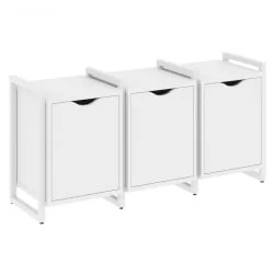 Тумба на регулируемых опорах наборная. Вариант №5 LOFT VR.L-TN-5.O Металл белый Белый Бриллиант