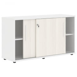 Шкаф с дверьми-купе EDIS ELC 1343 Ясень Траун Белый Белый