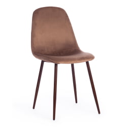 Кухонный стул BREEZE (mod. 4724) вельвет/металл, 44 х 53 х 87 см, Brown (коричневый) HLR11 / орех