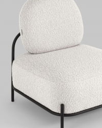 Кресло Стоун 1 ткань букле Молочный