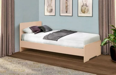 Кровать на уголках №5 900*2000 Ясень Анкор темный