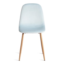 Кухонный стул BREEZE (mod. 4724) Велюр/металл , 44 х 53 х 87 см, Aquamarine (аквамарин) HLR16 / натуральный