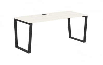 Стол письменный ЕДИС ЕВСТ 1780 Ясень Траун Черный / EDIS EVST