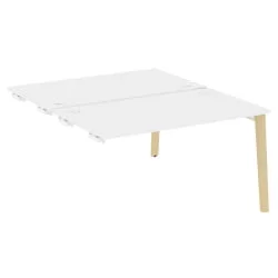 Стол-приставка двойной к опорным элементам ОНИКС ВООД ОВ.Д.СПР-3.8 Белый Бриллиант/Светлый / ONIX WOOD OW.D.SPR-3.8