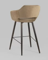 Стул барный Саймон Б велюр Капучино