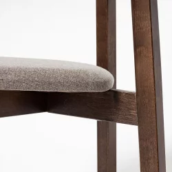 Стул с мягким сиденьем Вега Beige кашемир Орех