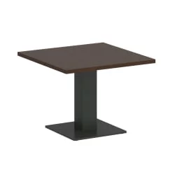 Стол журнальный квадратный ХОМЕ ОФФИCЕ ВР.СП-5-60.2Г Венге Цаво/Антрацит металл / HOME OFFICE VR.SP-5-60.2G