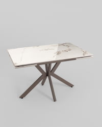 Стол раскладной Marmer 120-180*80*76 см керамика капучино