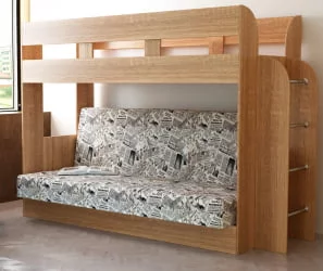 Диван дсп (лдсп) Дива Ясень шимо темный/Газета