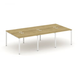 Рабочая станция двухсторонняя на 6 мест CONCEPT CN.DRS-009 Дуб Винченцо Белый
