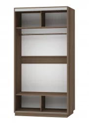 Шкаф-купе двухдверный Экспресс Хит Улица/Ясень шимо тёмный