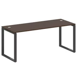 Стол письменный на О-образном м/к МЕТАЛ СЙСТЕМ БО.СП-5 Венге/Антрацит / METAL SYSTEM