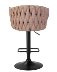 Стул барный DOBRIN LEON (коричневая ткань (LAR 275-3)) 2 шт