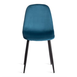 Кухонный стул BREEZE (mod. 4724) Велюр/металл , 44 х 53 х 87 см, Dark turquoise (темно-бирюзовый) HLR62 / черный