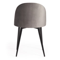 Стул MONRO (mod. 710) ткань/металл, 56х51х80 см, высота до сиденья 47 см, серый barkhat 26/черный