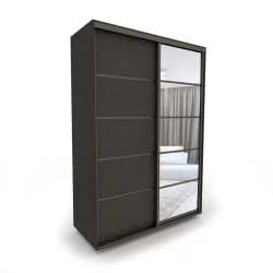 Шкаф-купе 2-х дверный Акцент-Квадро Д 1600х600  Венге/Бронза