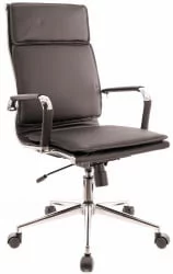 Кресло руководителя Nerey T экокожа Черный