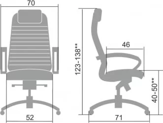 Кресло руководителя Samurai K-1.04 Бежевый