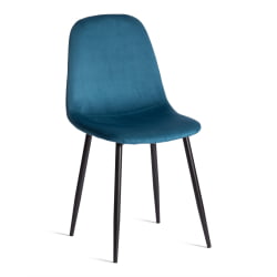 Кухонный стул BREEZE (mod. 4724) Велюр/металл , 44 х 53 х 87 см, Dark turquoise (темно-бирюзовый) HLR62 / черный