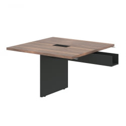 Стол приставной VELION VENEER VRFCT 1212 Американский орех Яшма черная